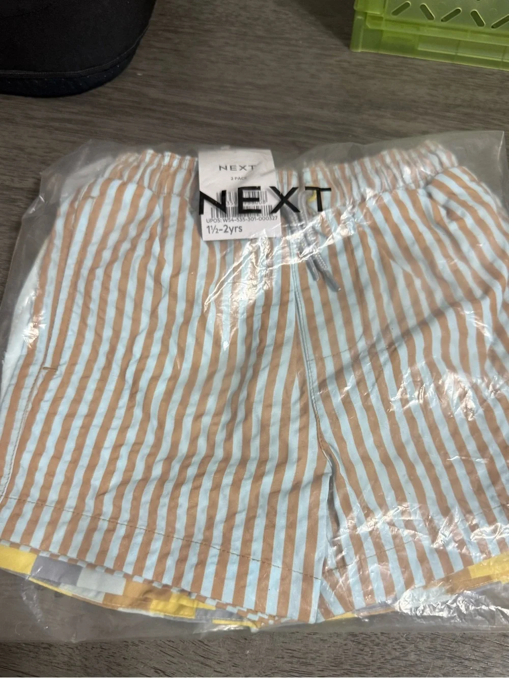 Next Blue/Yellow Swim Shorts 2 Pack Size 1/2/ 2 Yrs